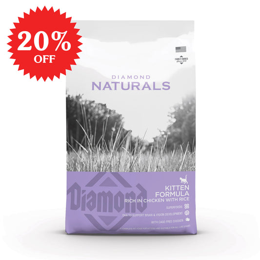 Diamond Naturals Kitten Chicken & Rice Formula - 3Kg(6.61 lbs)