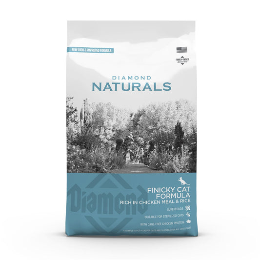Diamond Naturals Finicky Cat Formula - Rich in Chicken Meal & Rice 1kg
