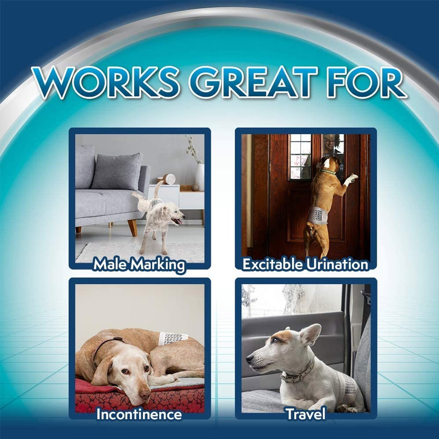 Simple Solution Disposable Male Dog Wraps