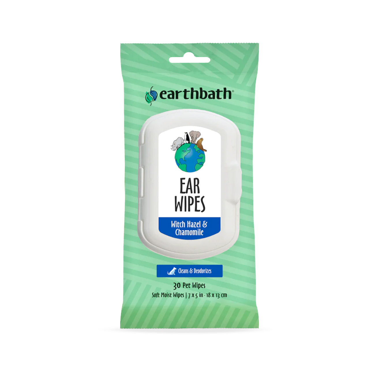 Earthbath Ear Wipes (Witch Hazel & Chamomile) - 30 Wipes