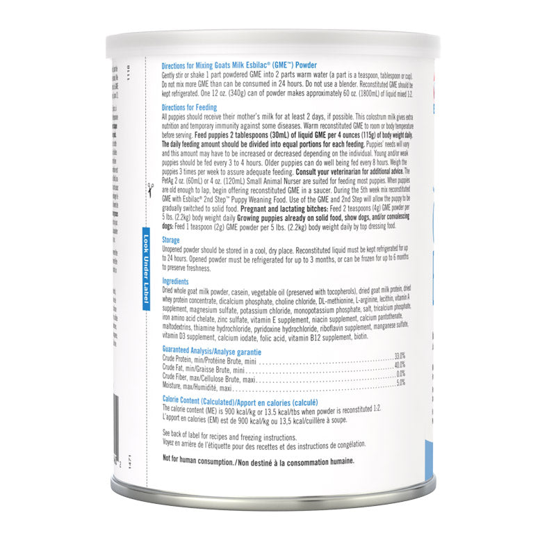 Esbilac Goat Milk PUPPY 340 gram with free 2 OZ Nursing KIT