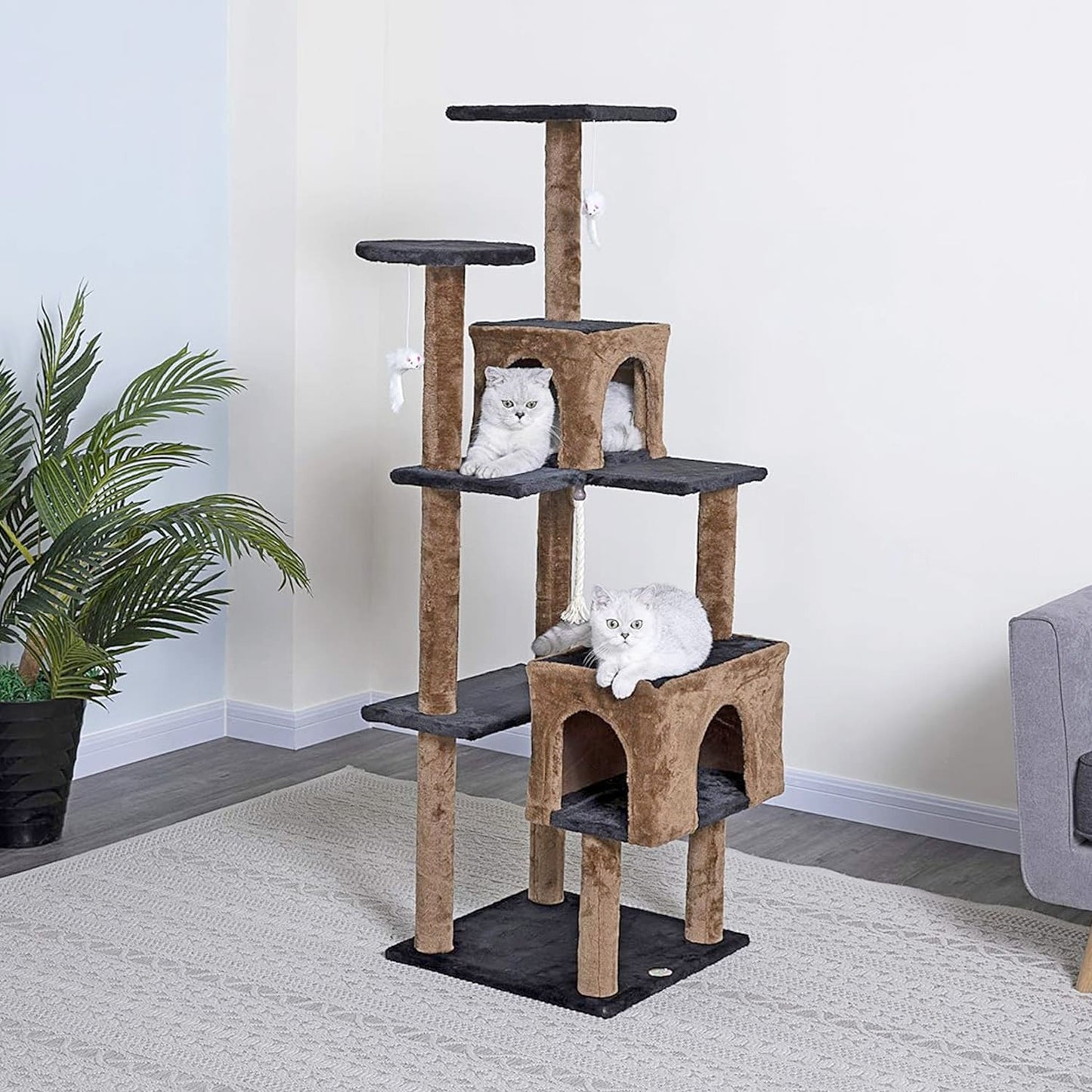 Go Pet Club 61" Kitten Cat Tree House