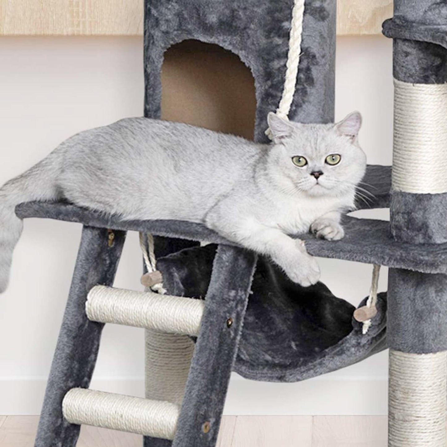 Go Pet Club 62" Classic Cat Tree with Sisal Covered Posts