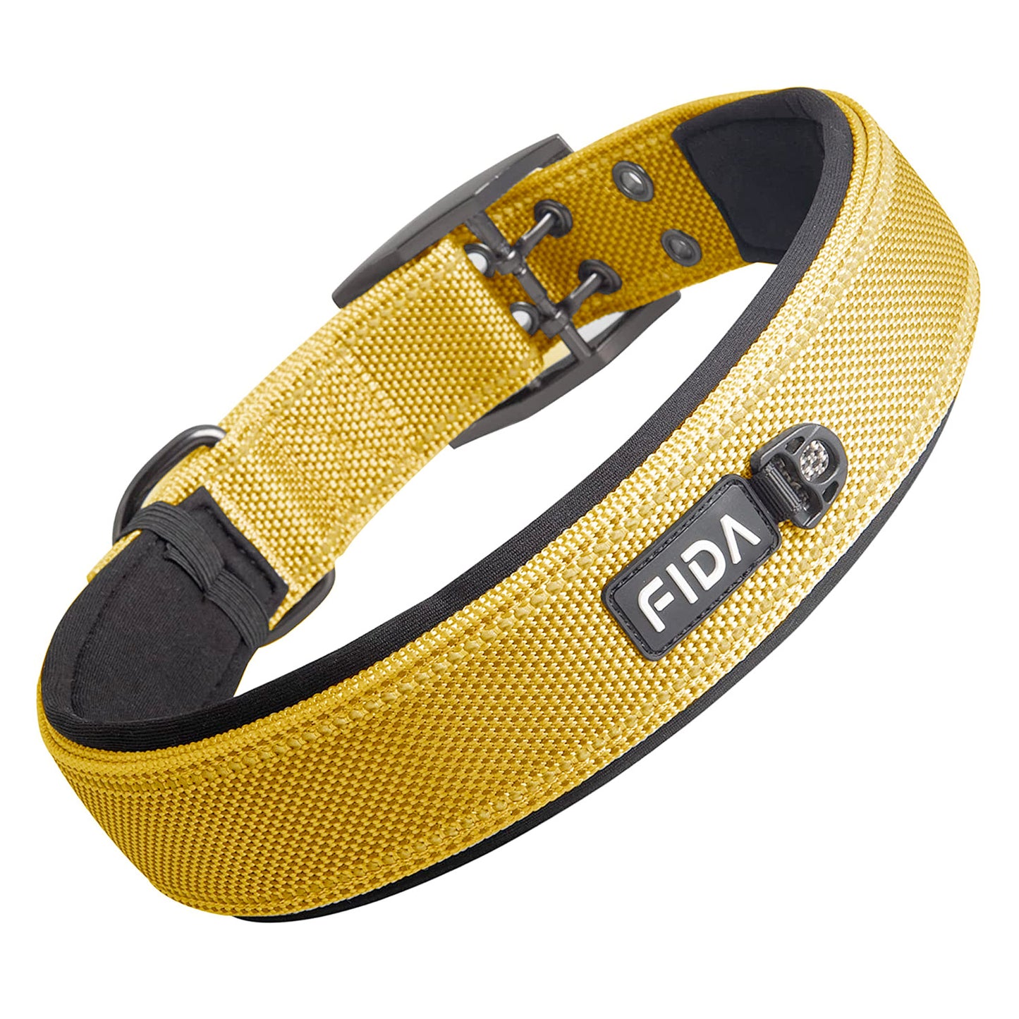 Fida Heavy Duty Dog Collar - X-Large, Yellow