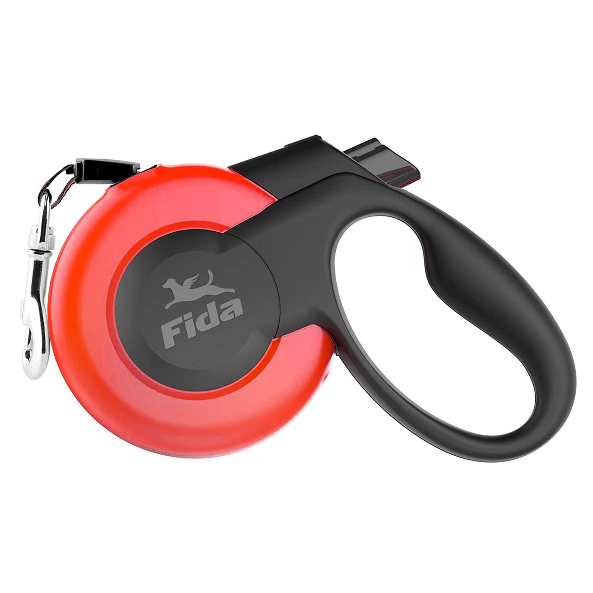 Fida Retractable Dog Leash Heavy Duty (Mars Series) - M (5m / 16ft), Red