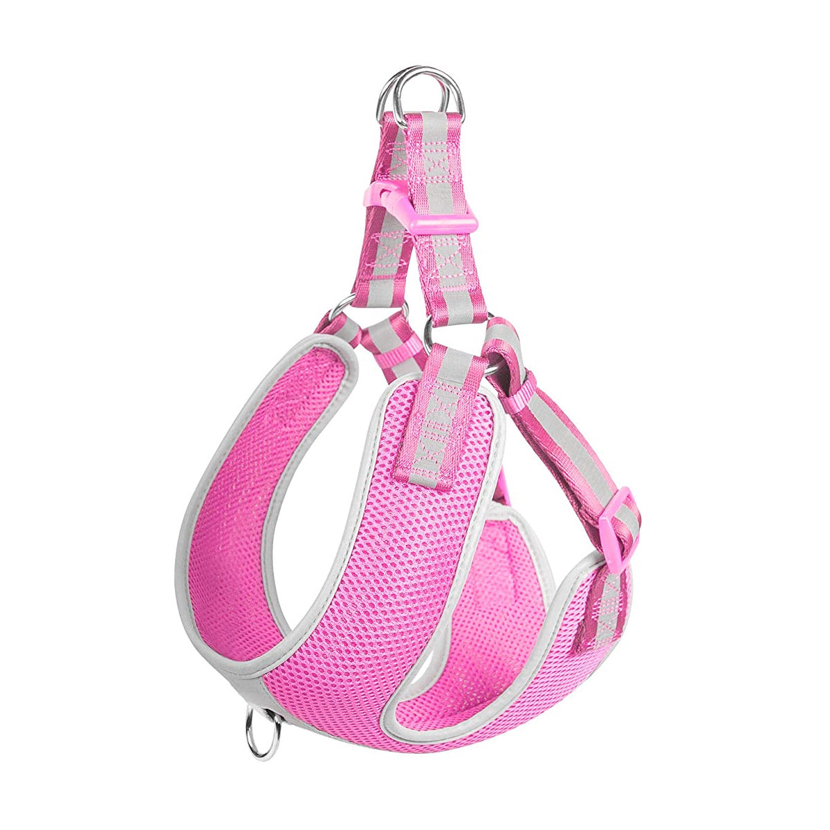 Fida Step-in Dog Harness - Reflective - Pink, L
