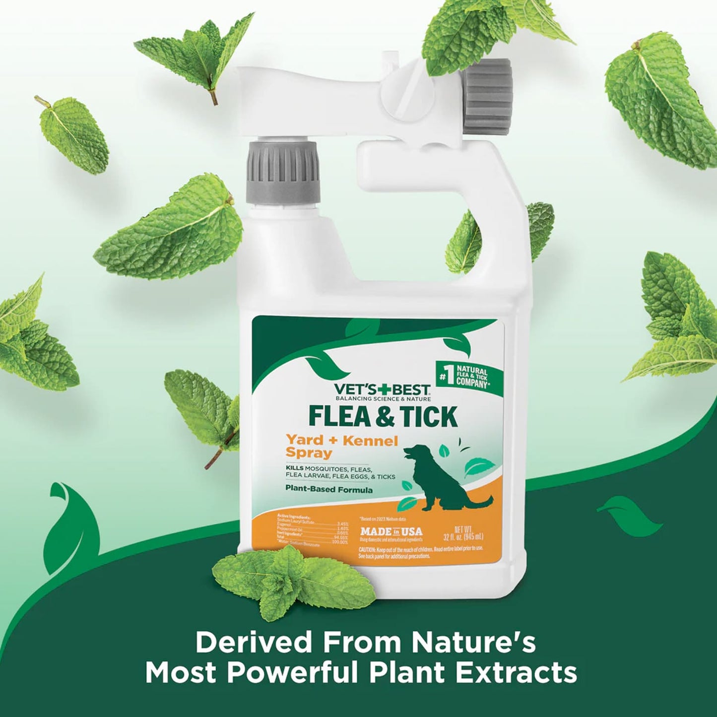 Vet's Best Flea + Tick Yard & Kennel Spray  (32 oz)