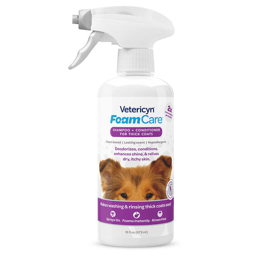 Vetericyn FoamCare Pet Shampoo Thick Coats
