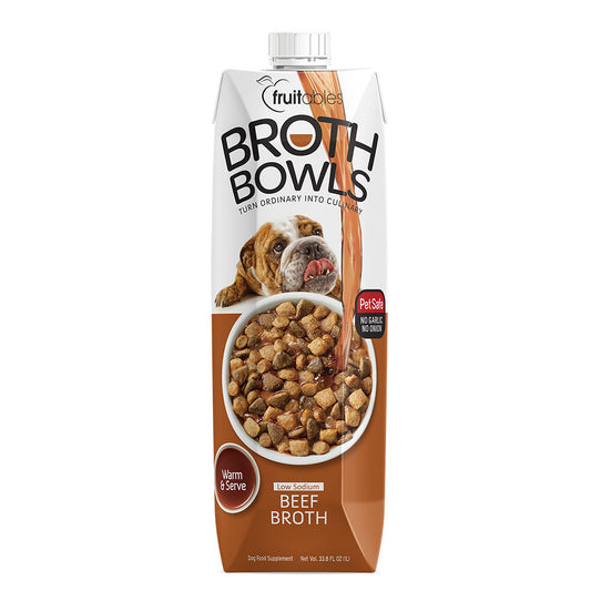 Fruitables Broth Bowls Beef DOG 1 LT