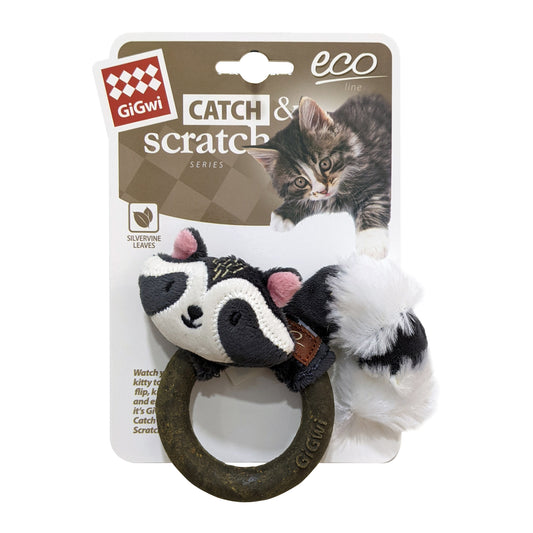 Raccoon Catch  &  Scratch Eco line with Slivervine Ring