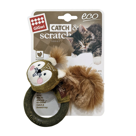 Squirrel Catch  &  Scratch Eco line with Slivervine Ring