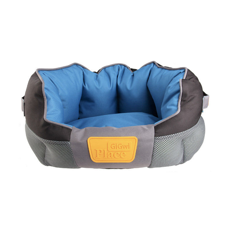 Gigwi Place Soft Bed Canvas TPR (Blue & Black) - Small