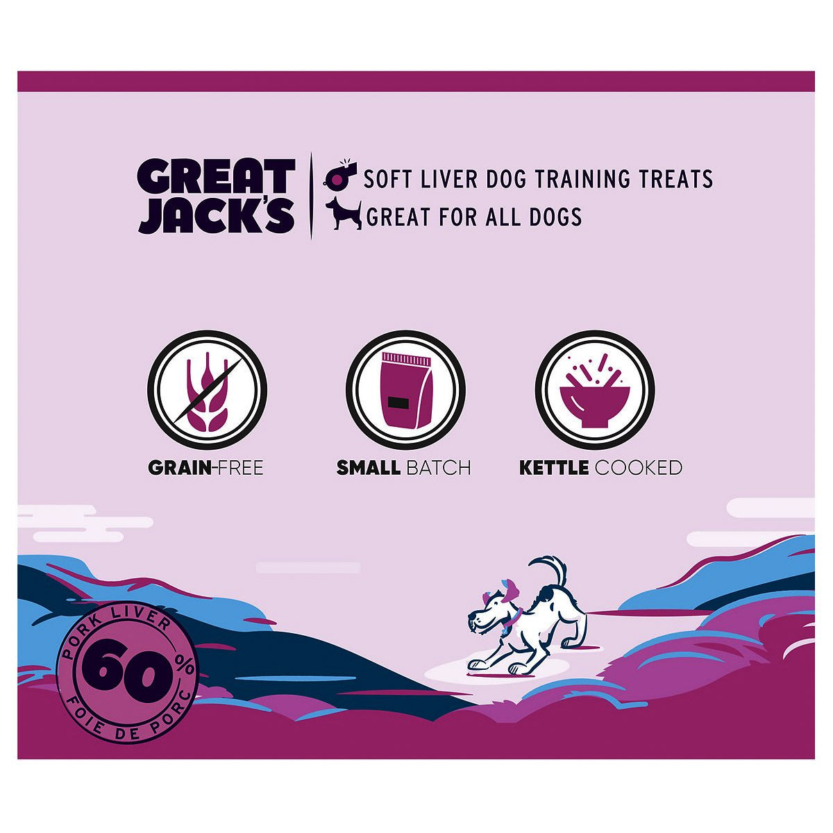 Great Jack's Real Liver Recipe Grain-Free Dog Treats 7oz / 198gm