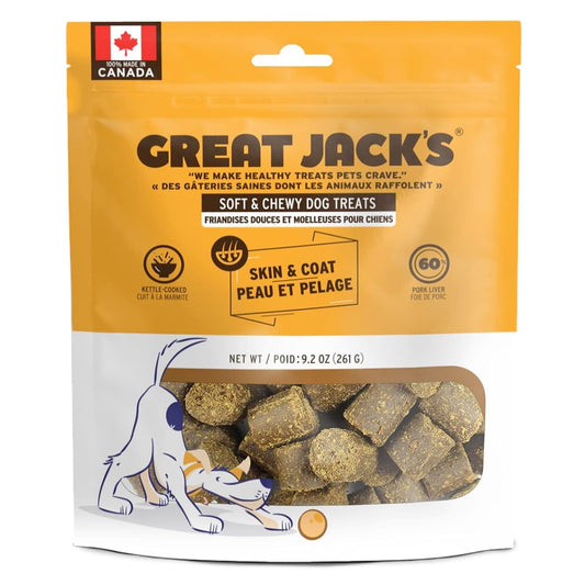 Great Jack's Skin & Coat Grain-Free Dog Treats 9.2oz / 261gm