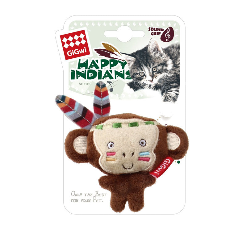 Happy Indian "Melody Chaser" Monkey with motion activated sound chip