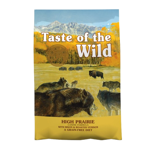 Taste of the Wild Grain Free Premium High Protein Dry Dog Food High Prairie Adult Roasted Bison & Roasted Venison