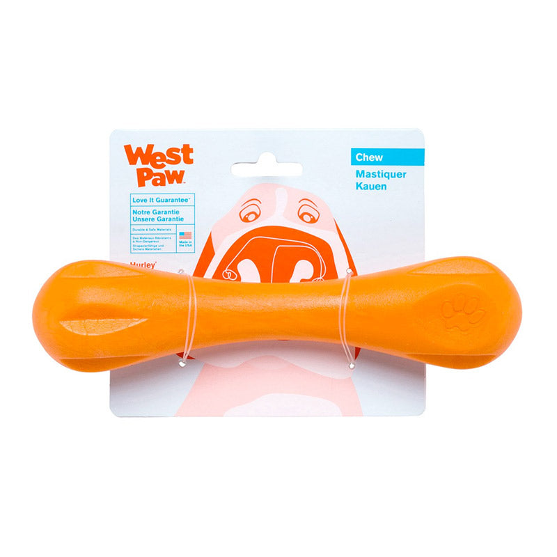 Westpaw Design Hurley Dog Bone - Tangerine, Large