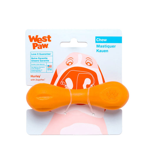 Westpaw Design Hurley Dog Bone - Tangerine, X Small