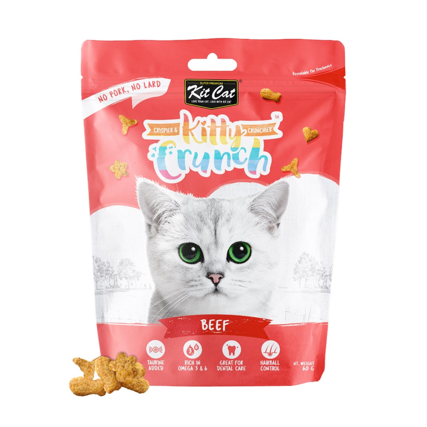 Kit Cat Kitty Crunch Beef Flavor 60g