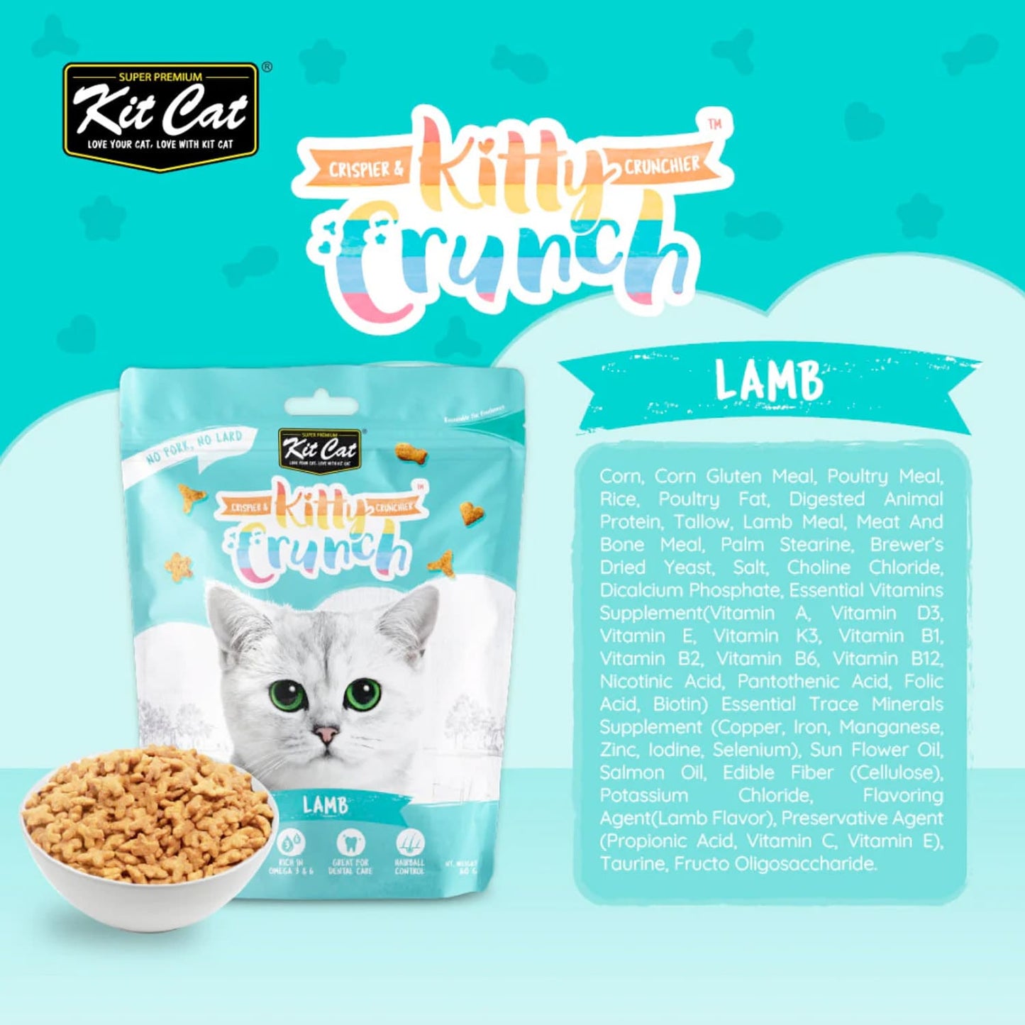 Kit Cat Kitty Crunch Lamb Flavor 60g