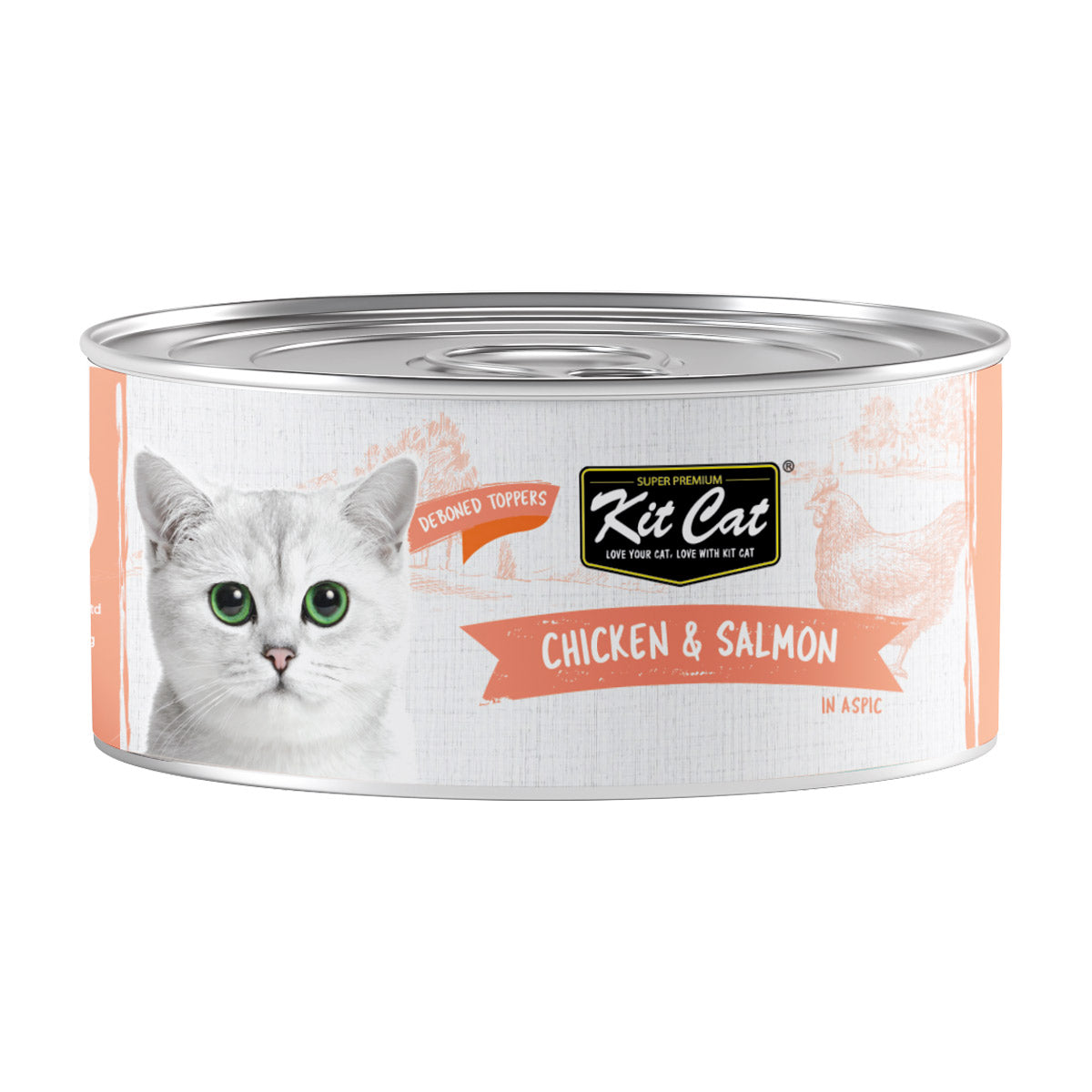 Kit Cat Chicken & Salmon 80g (1 Box 24pcs)