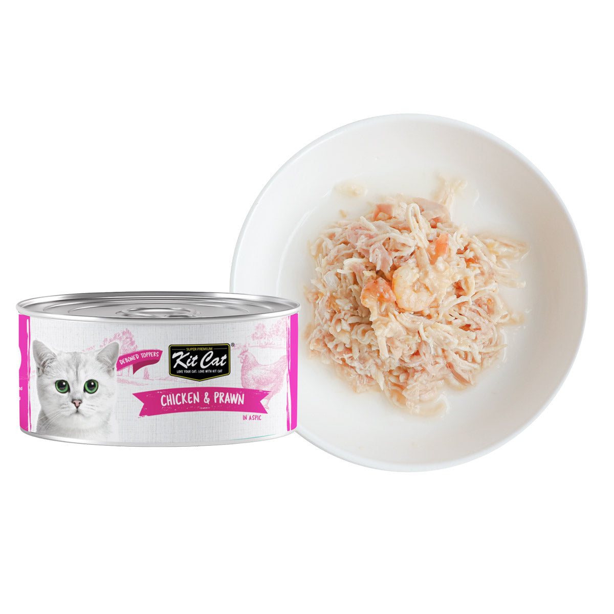 Kit Cat Chicken  &  Prawn 80g (1 Box -24pcs)