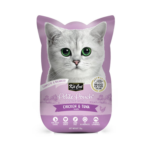 Kit Cat Petite Pouch 70g - Chicken & Tuna