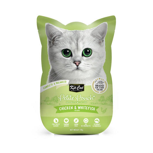 Kit Cat Petite Pouch 70g - Chicken & Whitefish