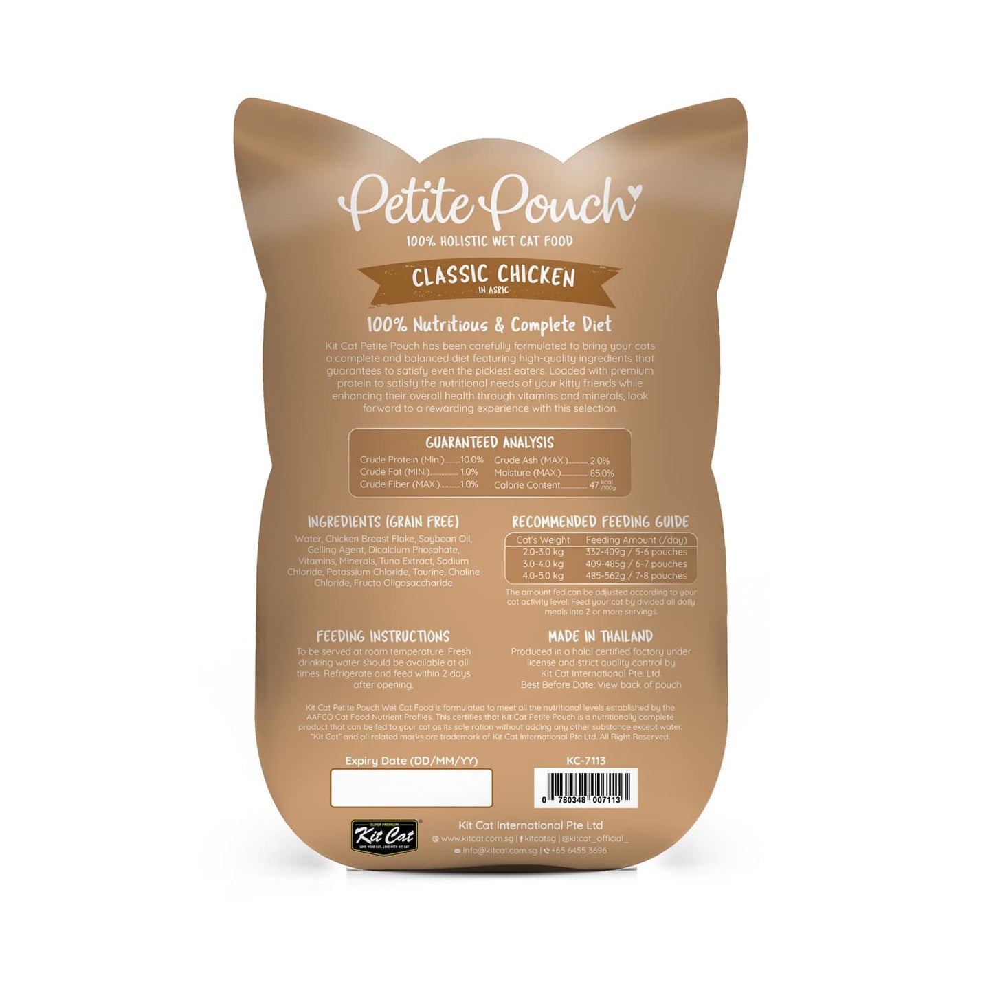 Kit Cat Petite Pouch 70g - Classic Chicken