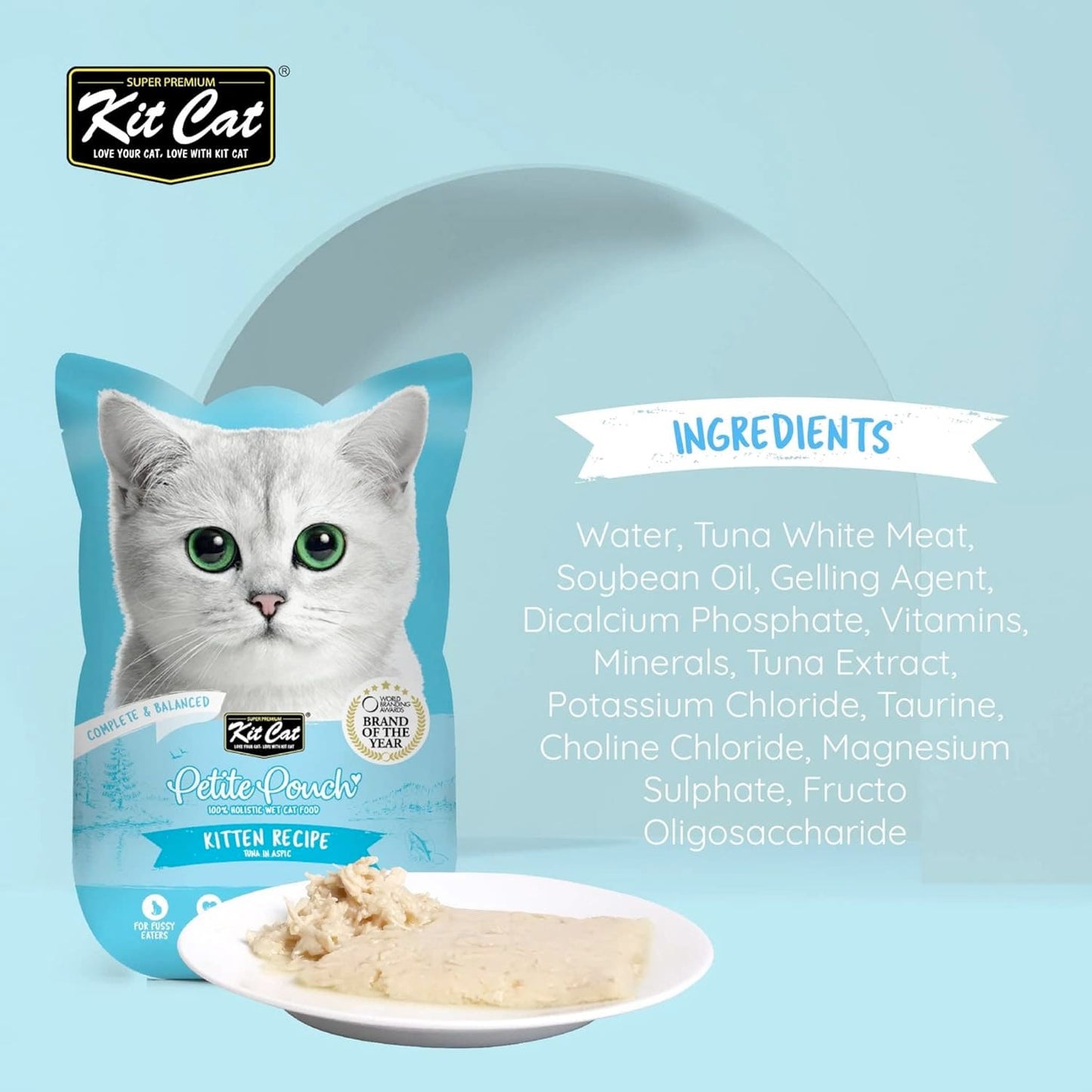 Kit Cat Petite Pouch 70g - Kitten Tuna (1 Box -24pcs)