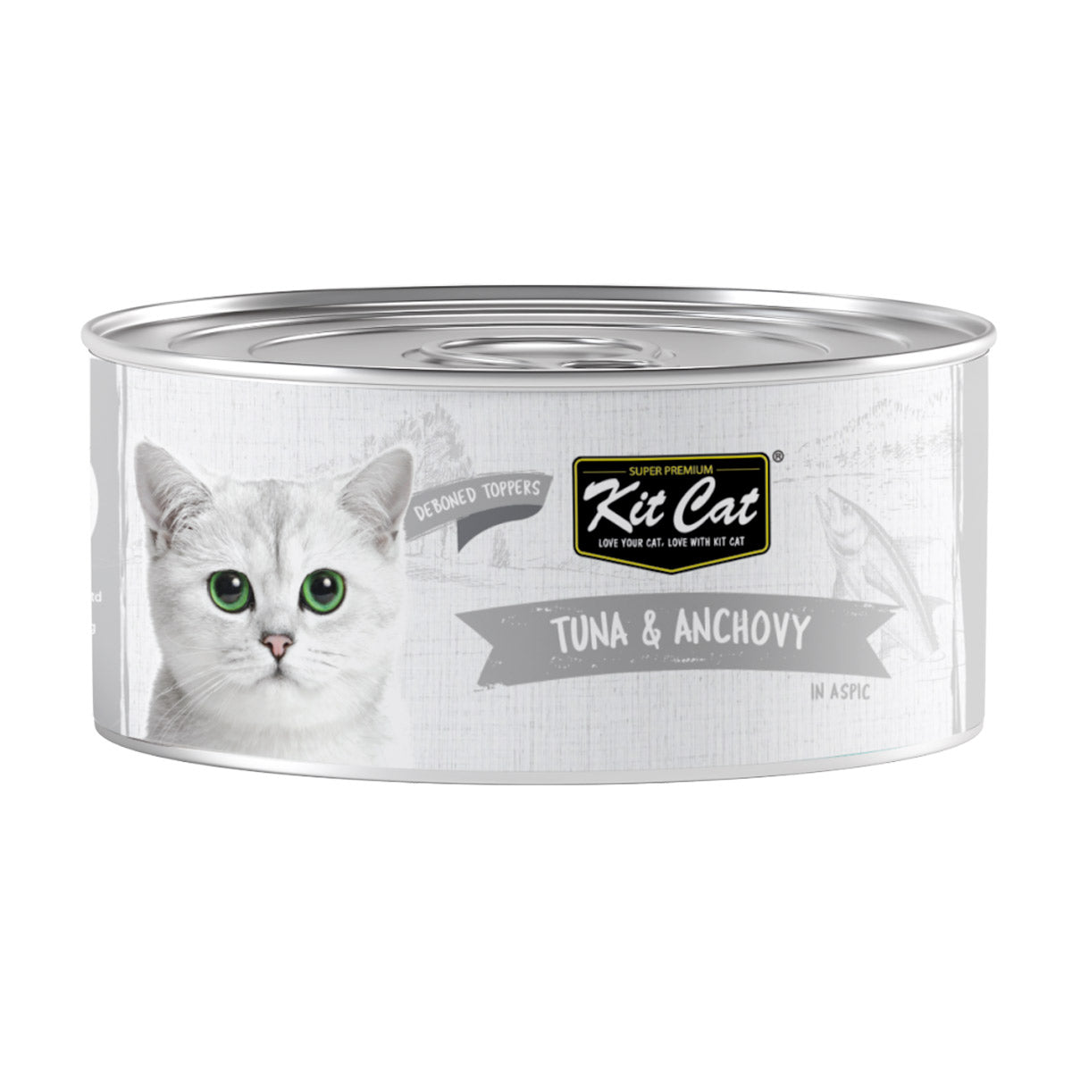 Kit Cat Deboned Tuna  &  Anchovy Toppers 80g (1 Box -24pcs)
