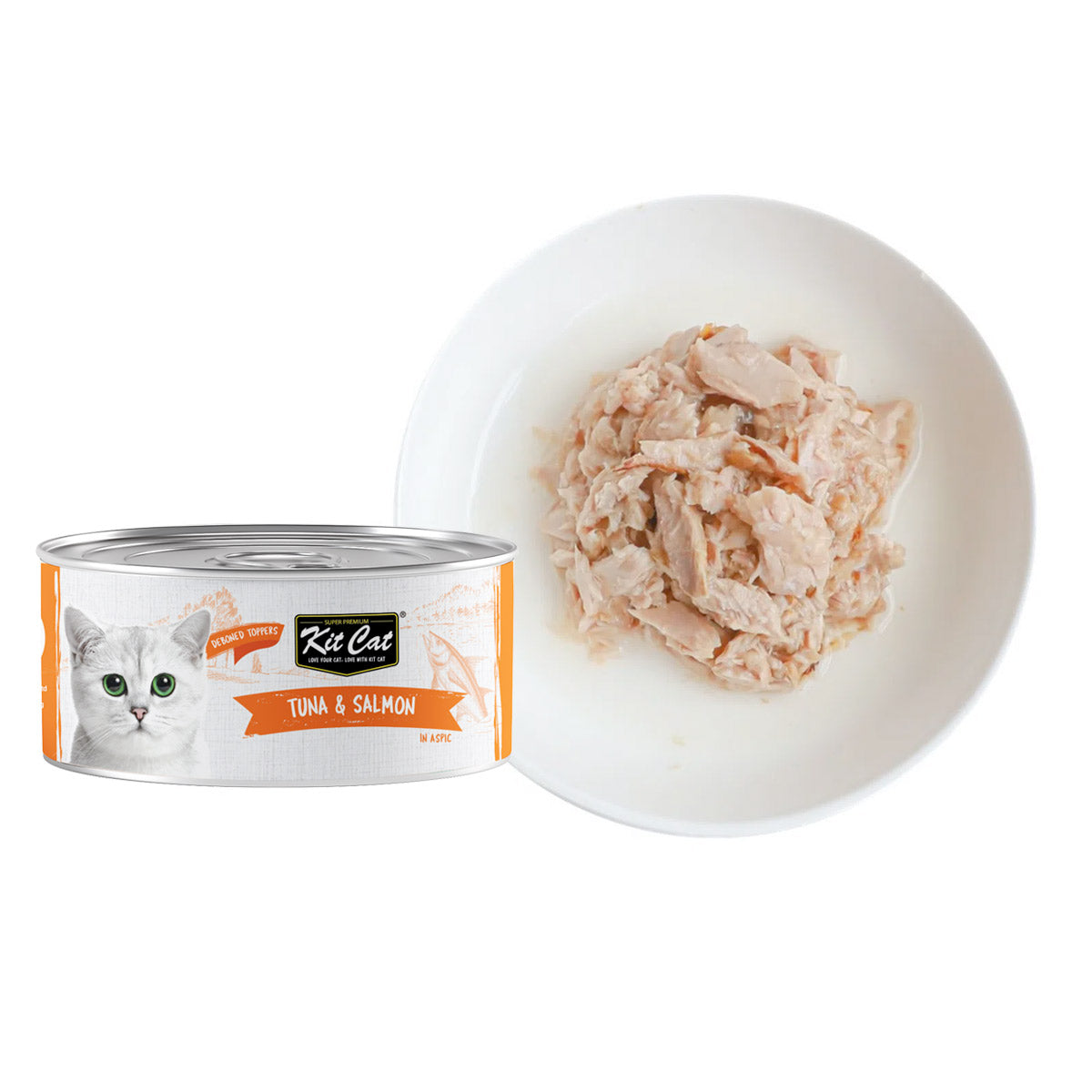Kit Cat Tuna  &  Salmon 80g (1 Box -24pcs)