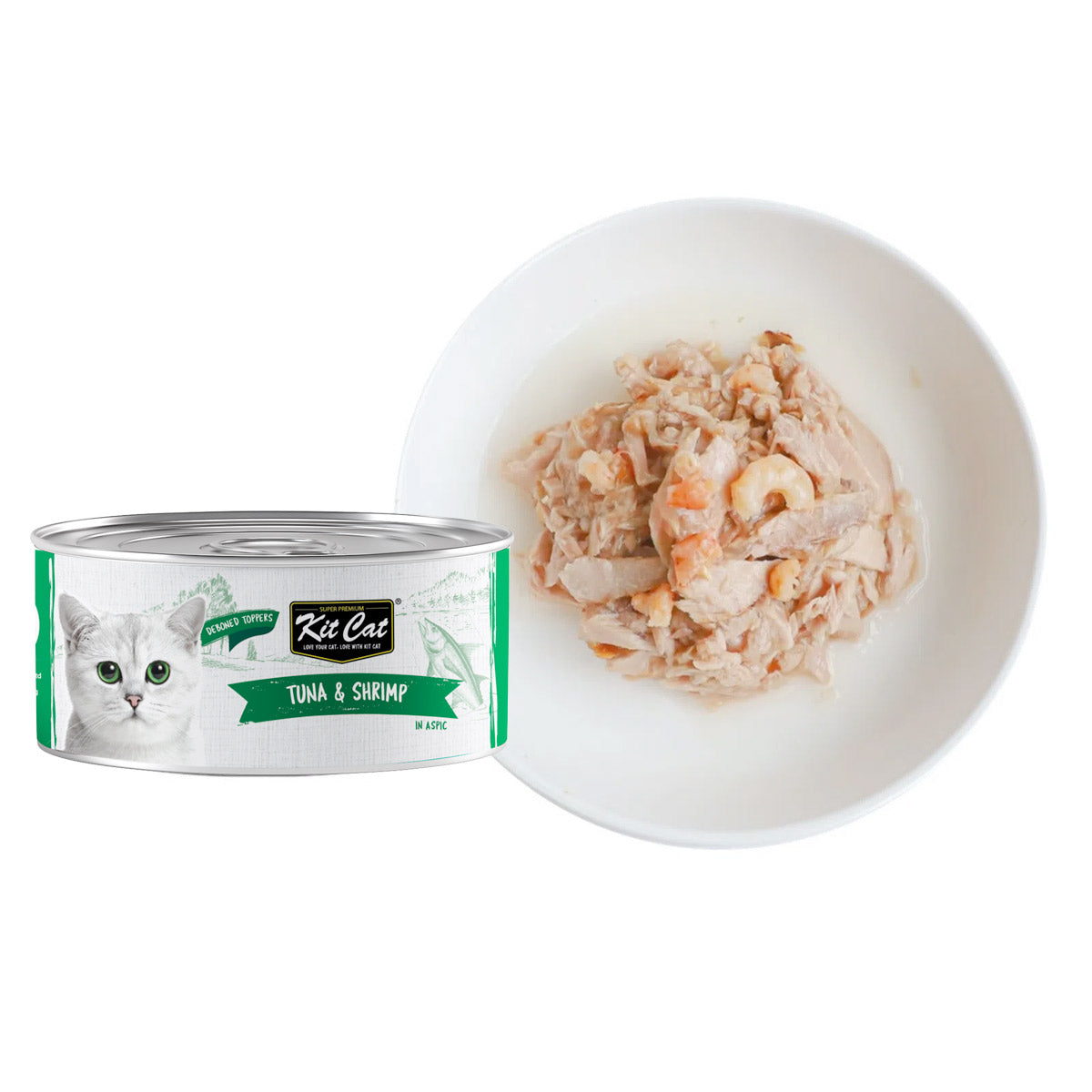 Kit Cat Deboned Tuna  &  Shrimp Toppers 80g (1 Box -24pcs)