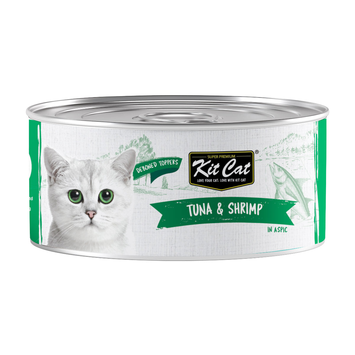 Kit Cat Deboned Tuna & Shrimp Toppers 80g (1 Box 24pcs)
