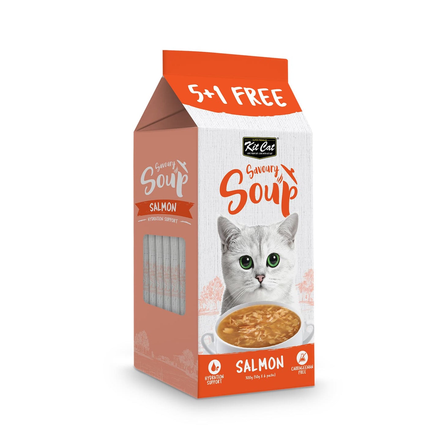 Kit Cat Savoury Soup Salmon 300g ( 6 X 50g )