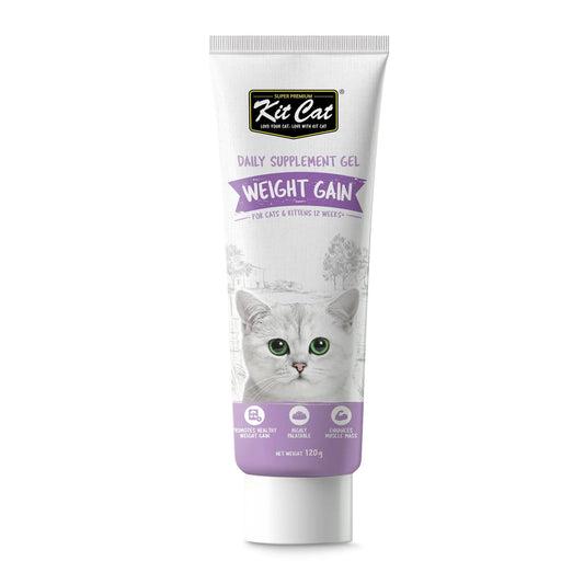 Kit Cat Daily Nutritional Supplement Gel For Cats  &  Kittens- Weight Gain (120g)