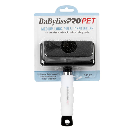 BaByliss PRO PET Long-Pin Slicker Dog Brush - Medium