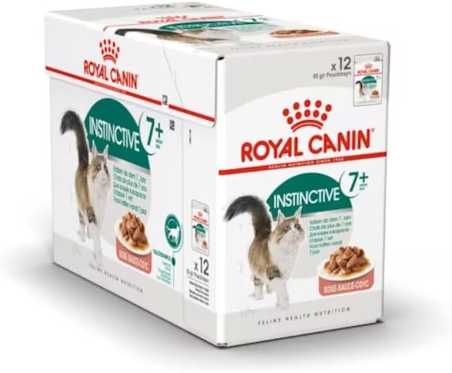 Royal Canin Feline Health Nutrition Instinctive 7+ Gravy (Wet Food - Pouches) Pack of 12 x 85 g