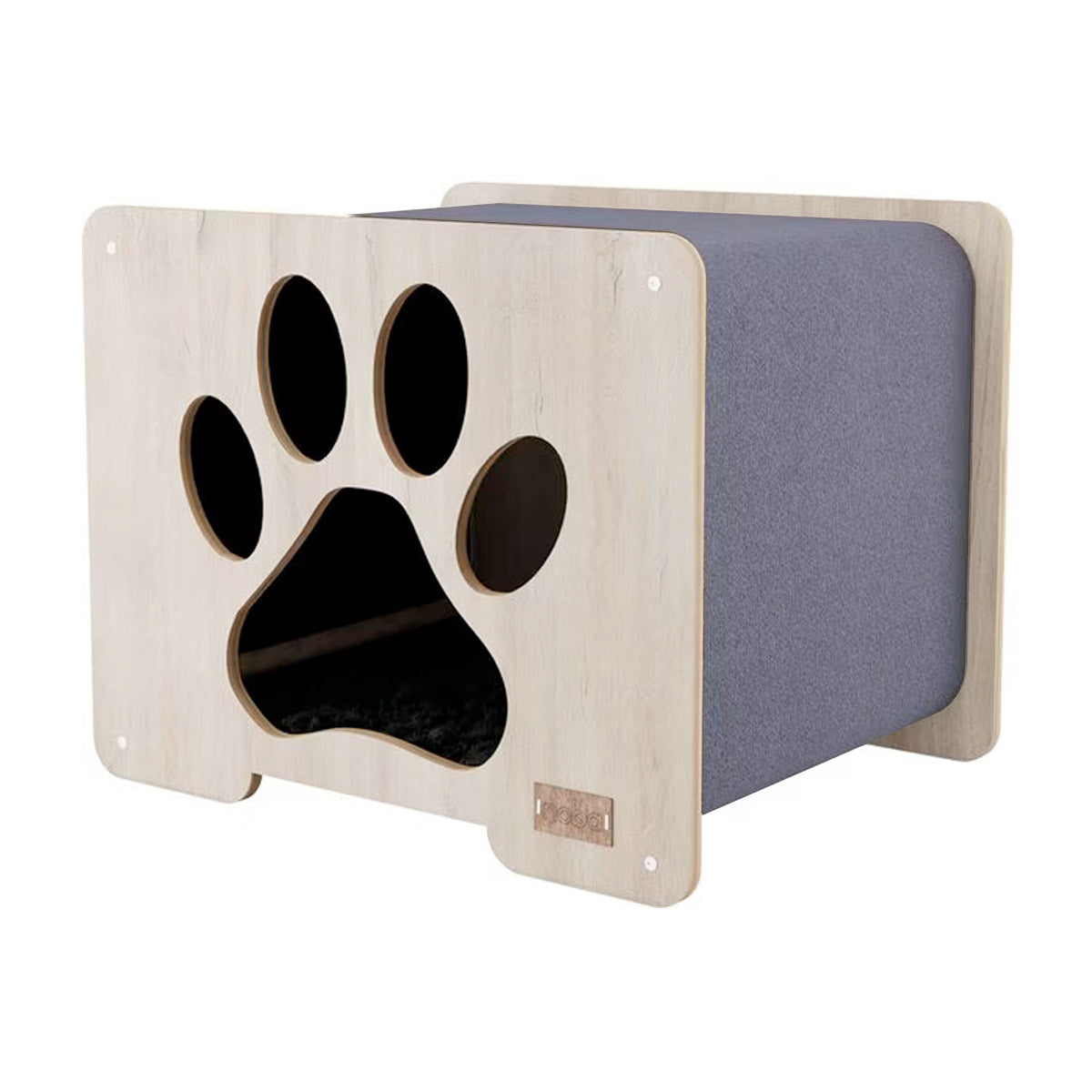 Noba Origin Hut Hideout Paw Print - Grey