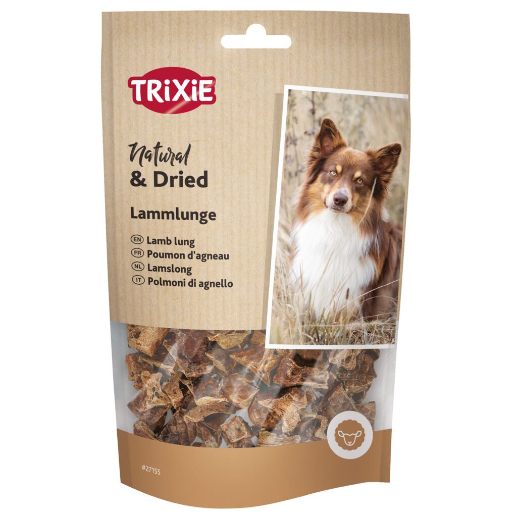 Trixie Natural & Dried Lamb Lung Dog Treat 80G