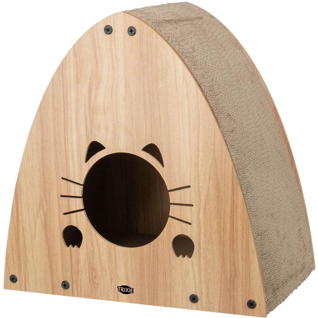 Trixie MDF Cat Scratching House Light Brown/48X48X28Cm