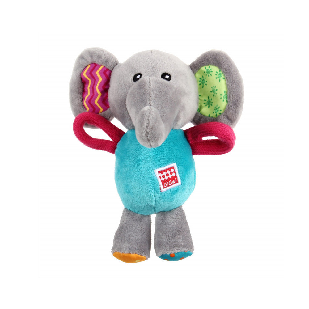 GiGwi Plush Friendz Squeaker Dog Toy - Elephant