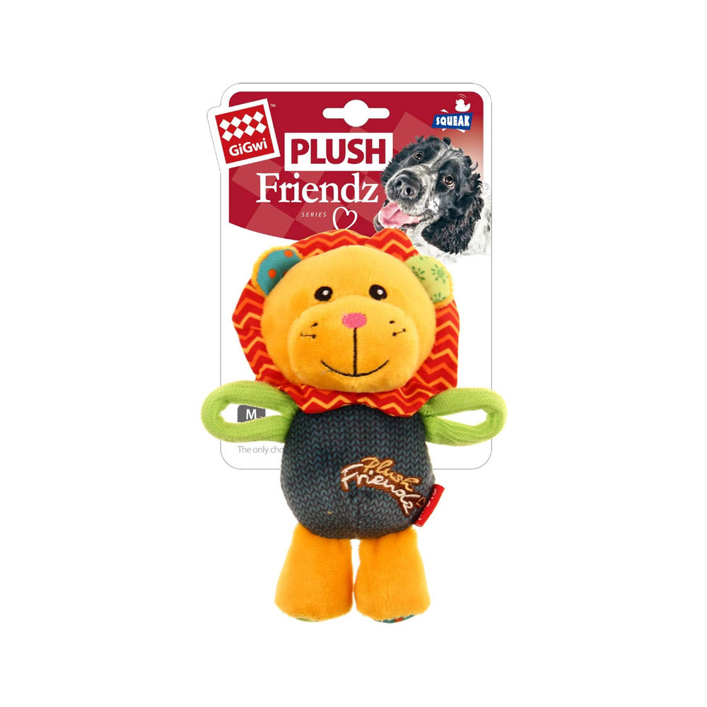 Gigwi Plush Friendz Dog Toy - Lion