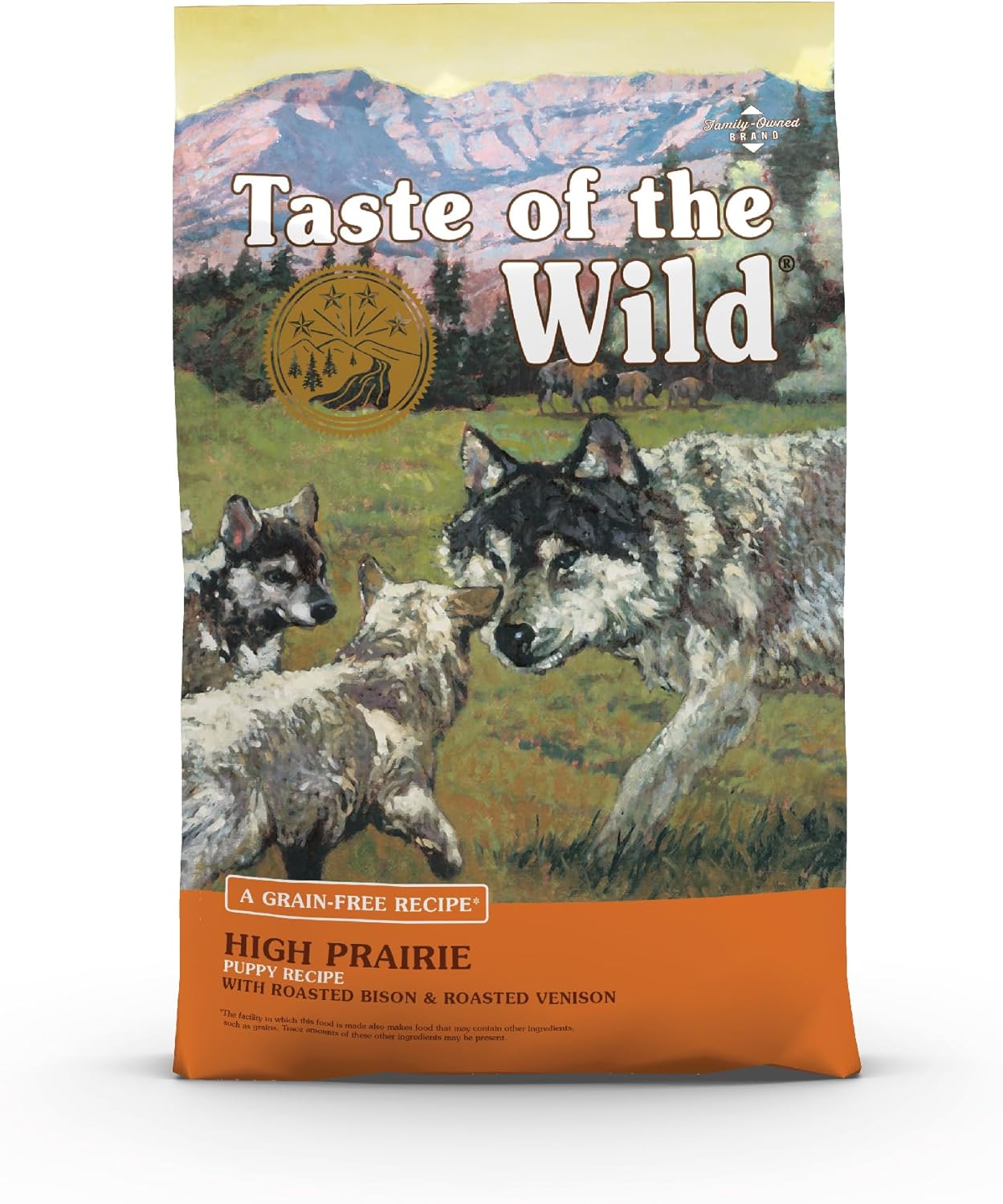 Taste of the Wild Grain Free Premium High Protein Dry Dog Food prairie Puppy Recipe with Roasted Bison & Venison 2.27kg