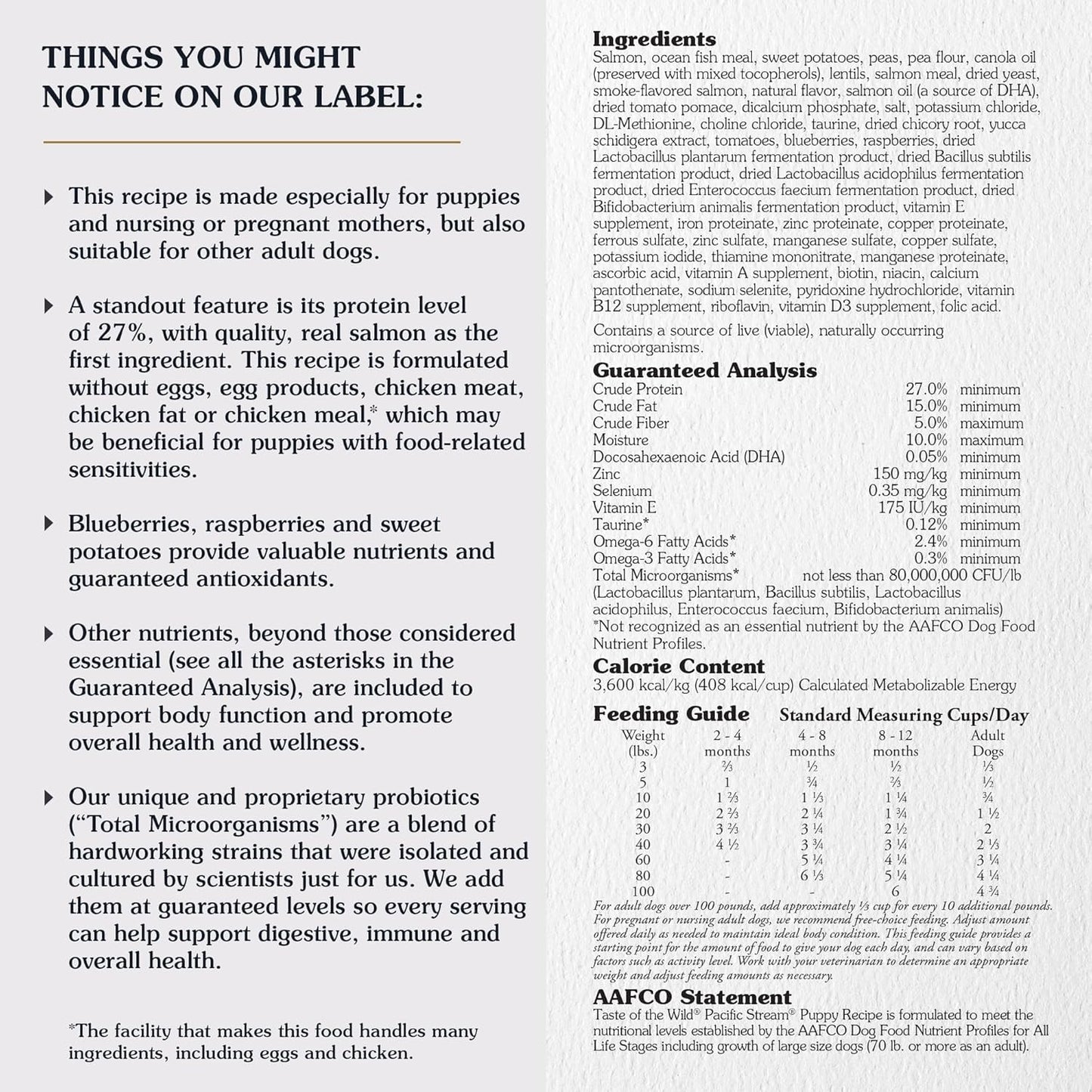 Taste of the Wild Grain Free High Protein Real Meat Recipe Pacific Stream Puppy Premium Dry Dog Food 2 kg