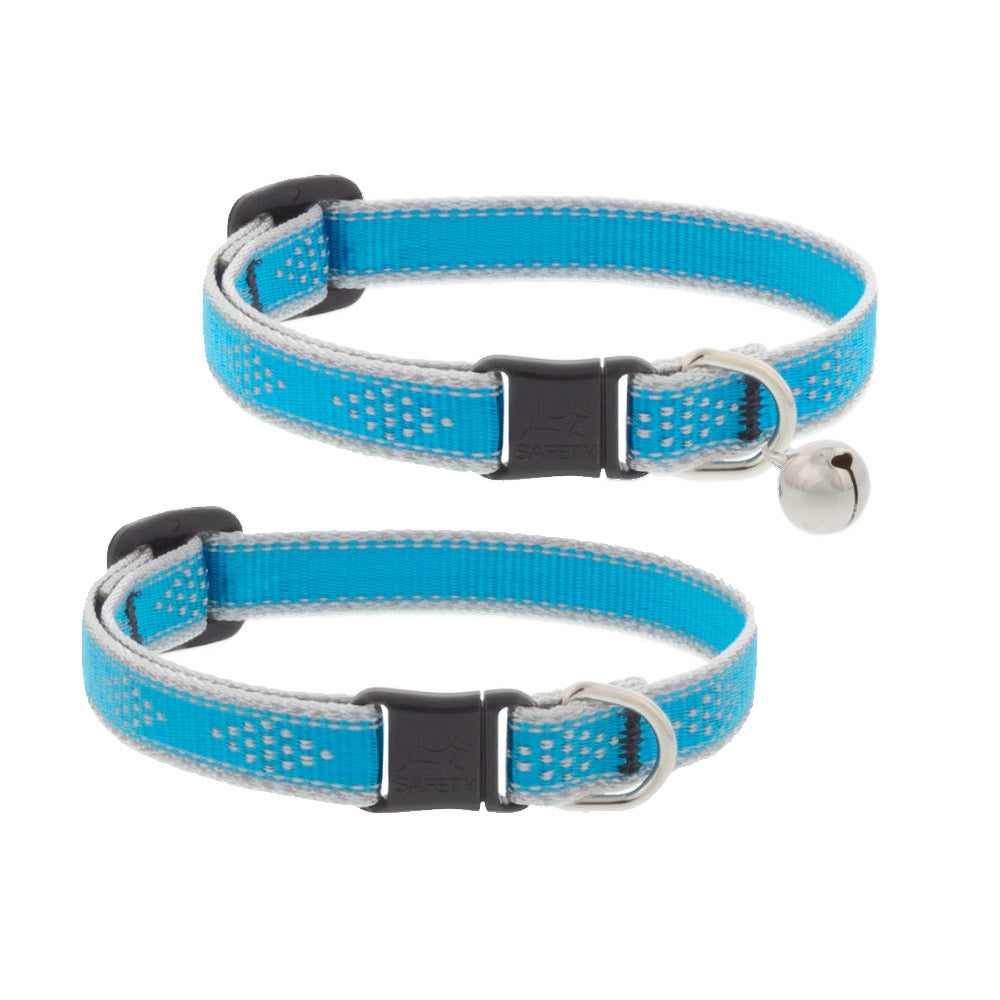 Reflective Safety Cat Collar - Blue Diamond