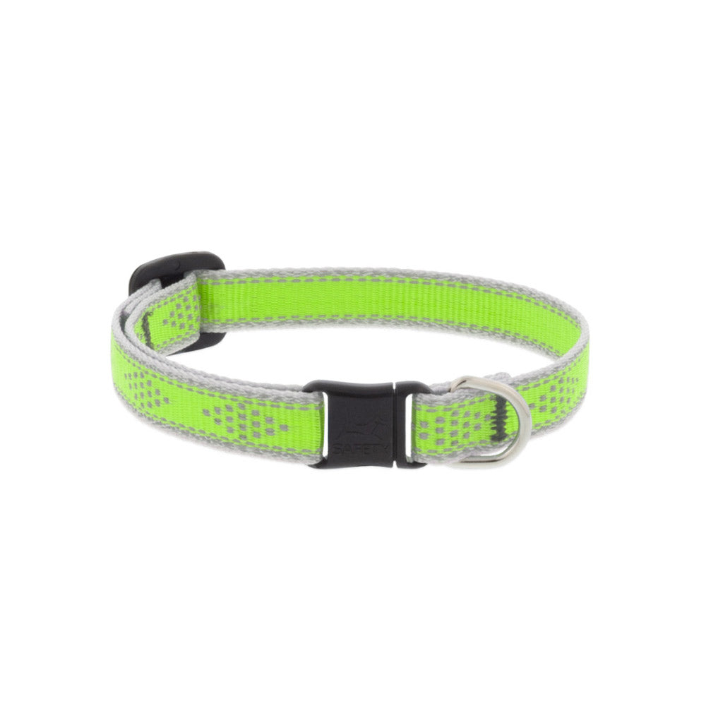 Reflective Safety Cat Collar - Green Diamond - Without Bell