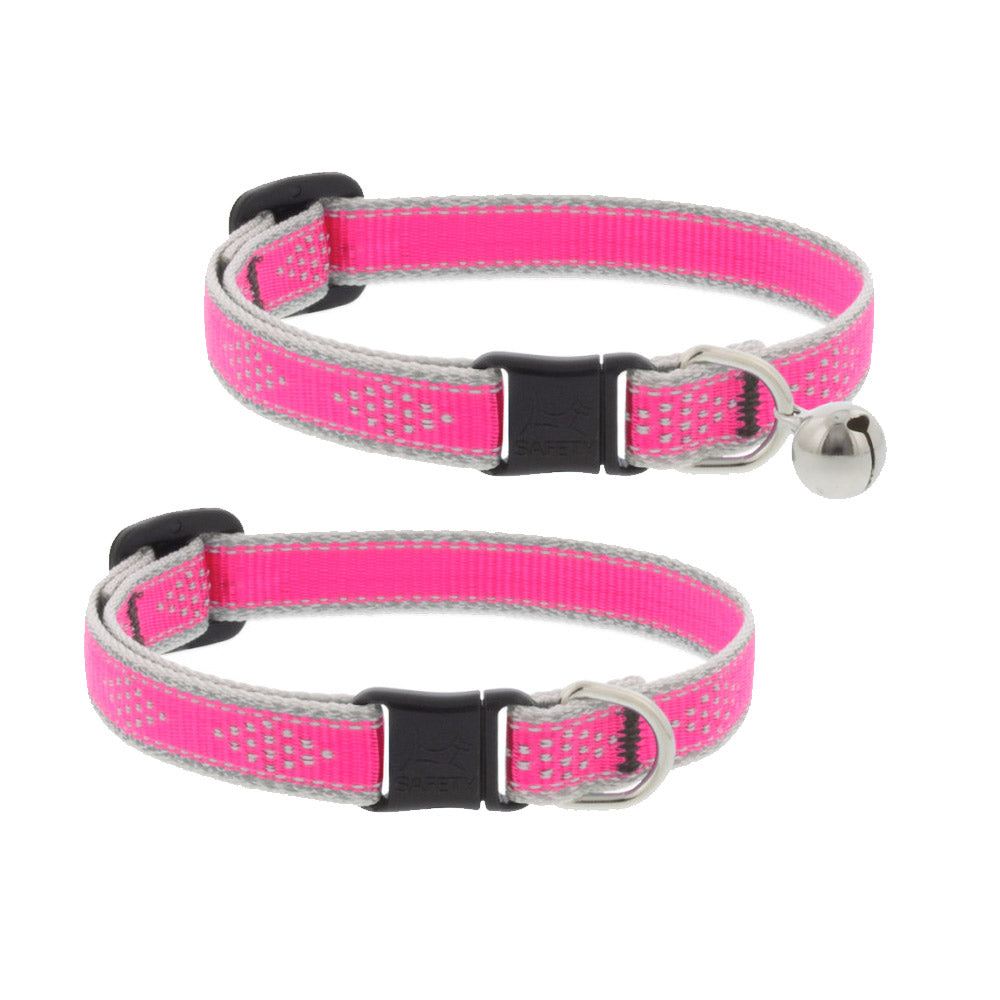 Reflective Safety Cat Collar - Pink Diamond