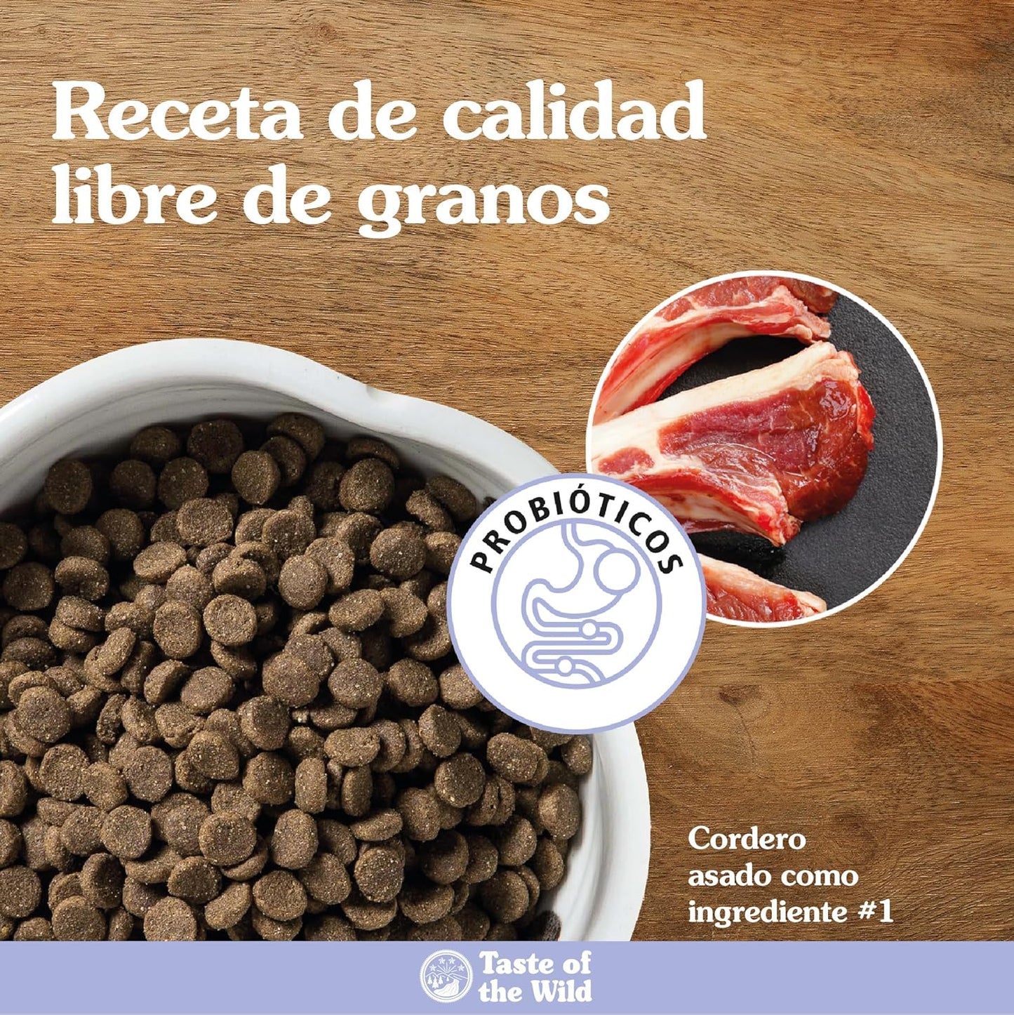 Taste of the Wild Grain Free High Protein Real Meat Recipe Sierra Mountain Premium Dry Dog Food - 2kg