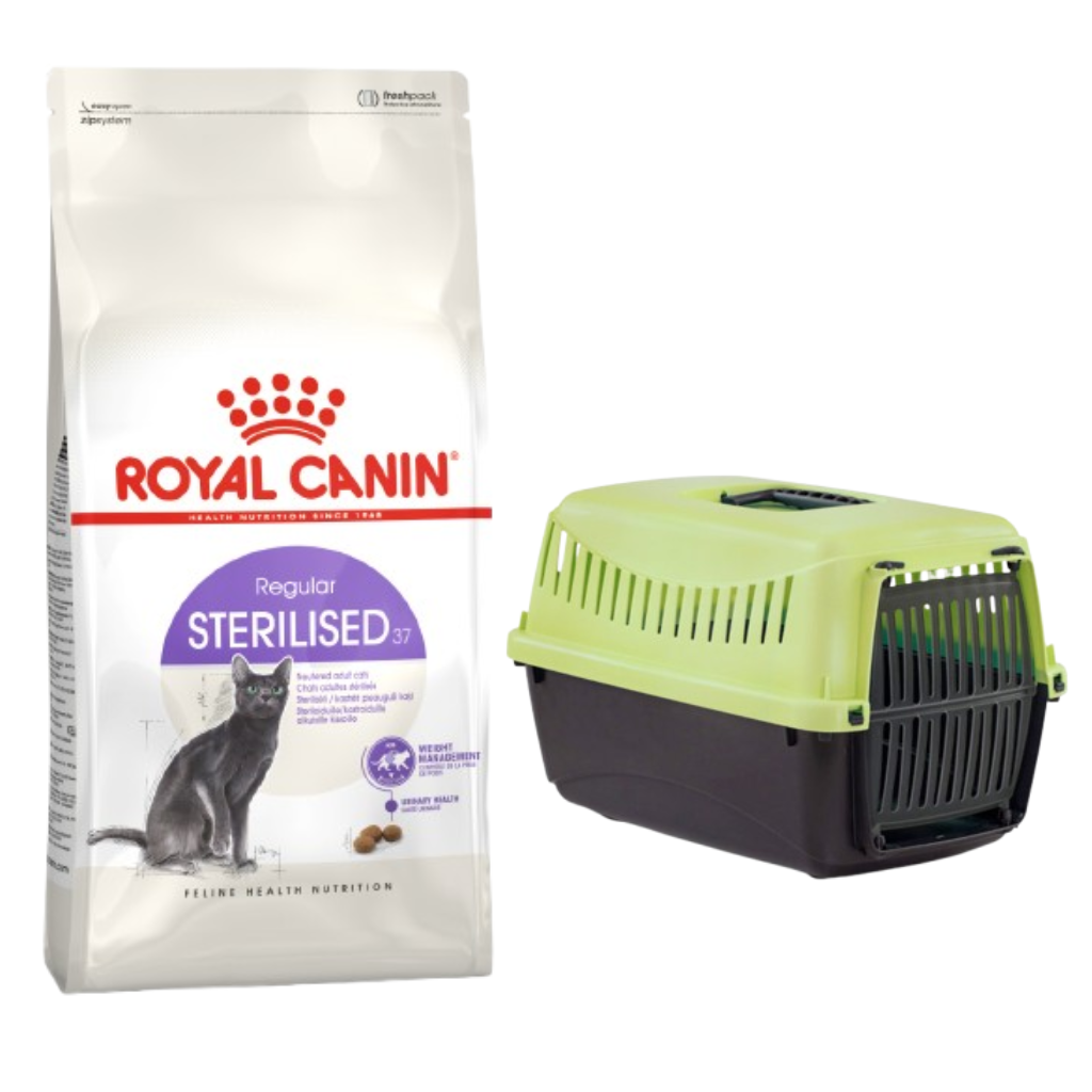 Royal Canin Feline Health Nutrition Sterilised 10kg + FREE Pet Carrier